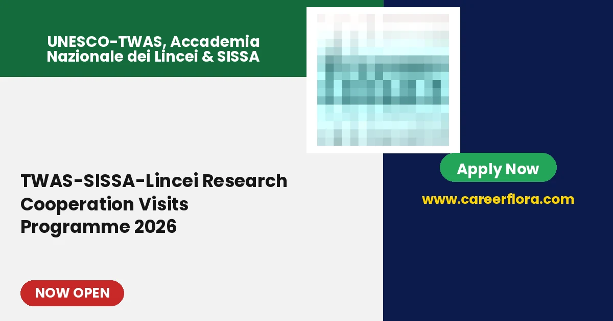 TWAS-SISSA-Lincei Research Cooperation Visits Programme 2026