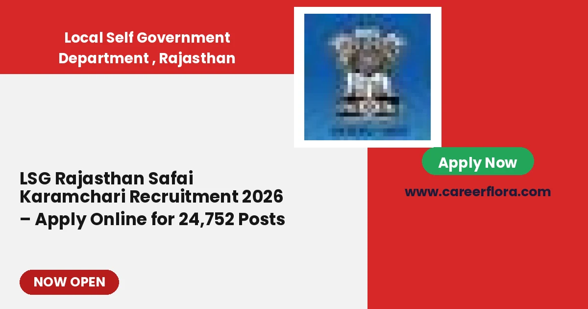 LSG Rajasthan Safai Karamchari Recruitment 2026