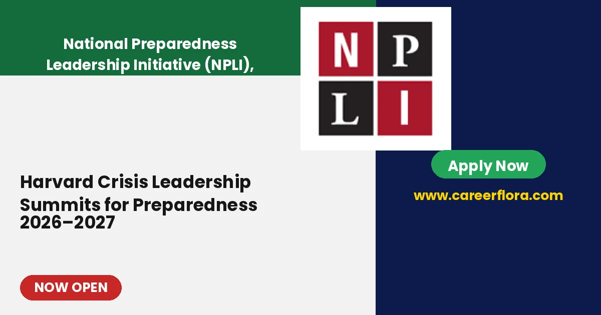 Harvard Crisis Leadership Summits for Preparedness 2026-2027