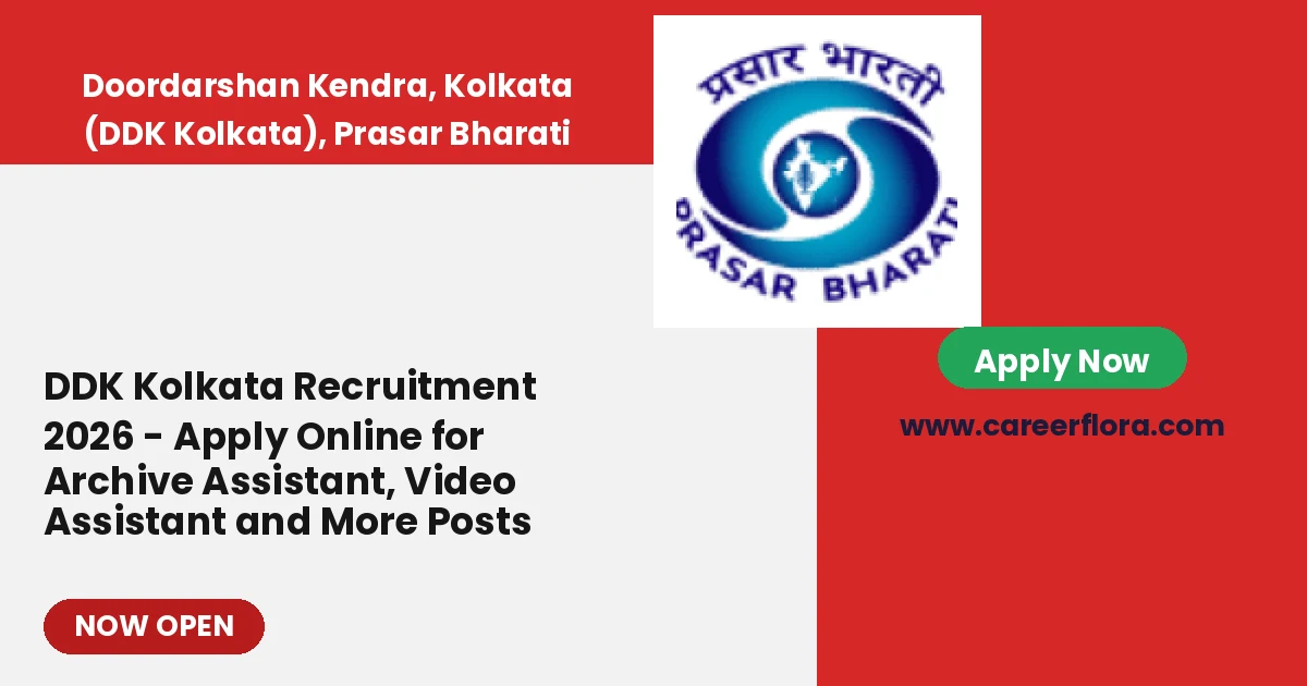 DDK Kolkata Recruitment 2026
