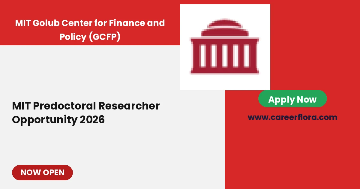 MIT Predoctoral Researcher Opportunity 2026