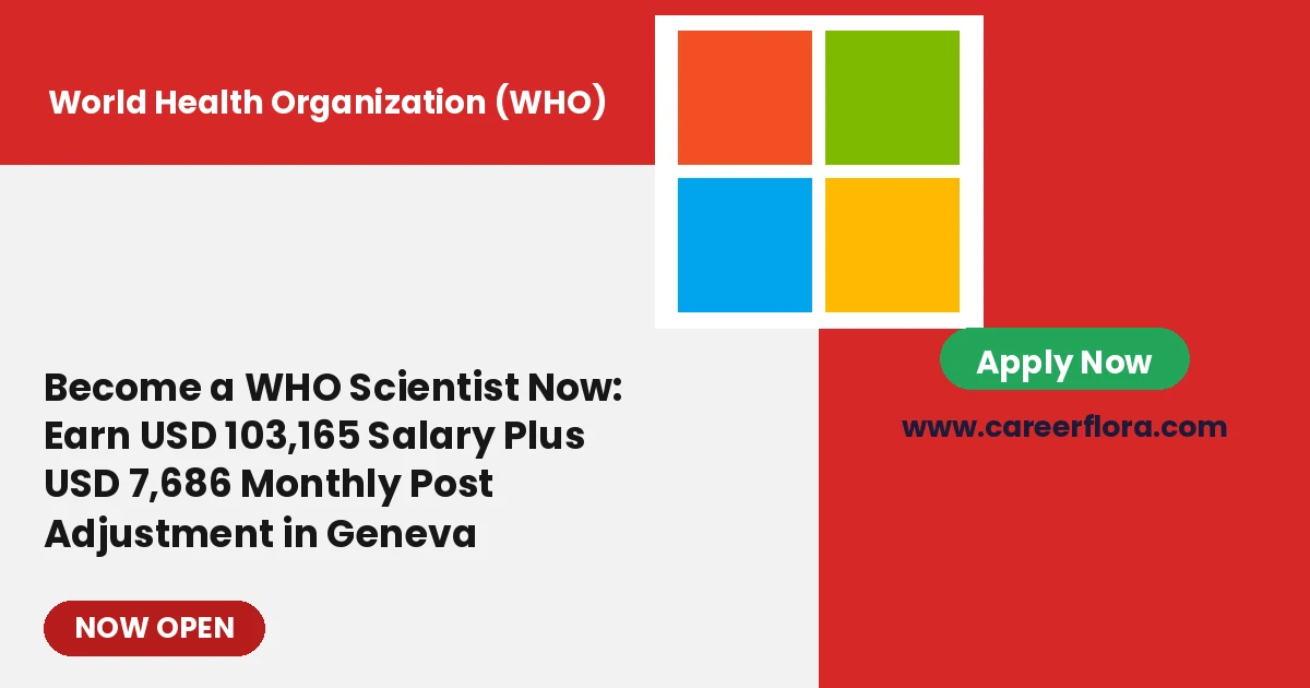 WHO Scientist Job 2026