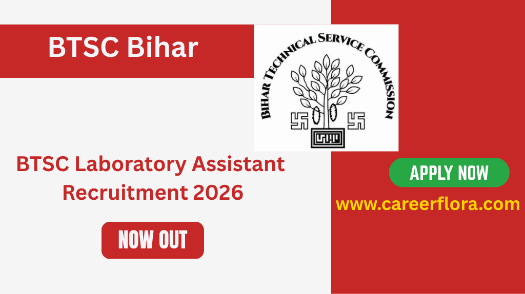 BTSC Laboratory Assistant Recruitment 2026 Apply Online for 1090 Posts