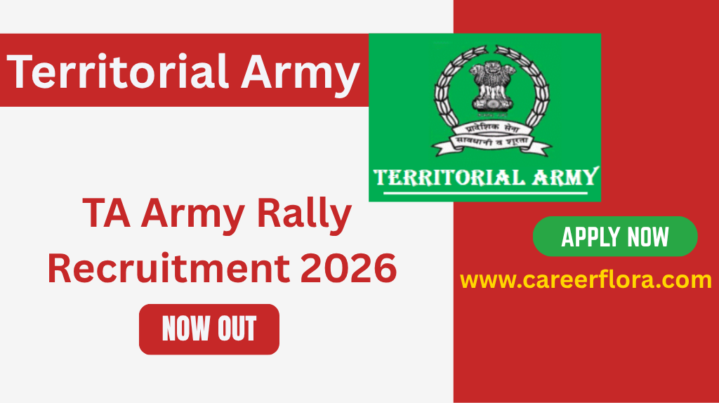 TA Army Rally Recruitment 2026 (3806 Posts) | Soldier GD, Clerk & Tradesman