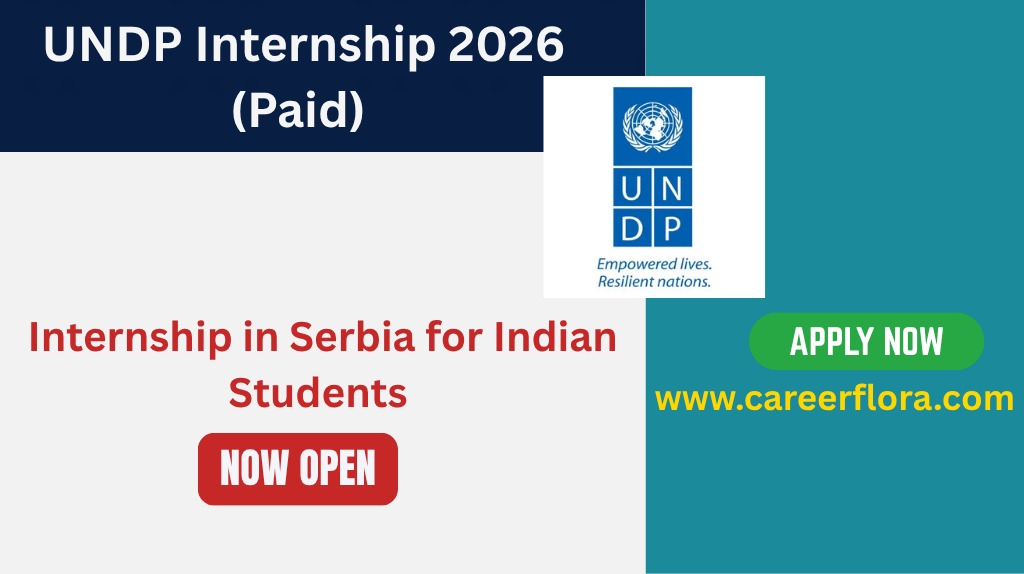 UNDP Internship 2026 (Paid) | Internship in Serbia for Indian Students