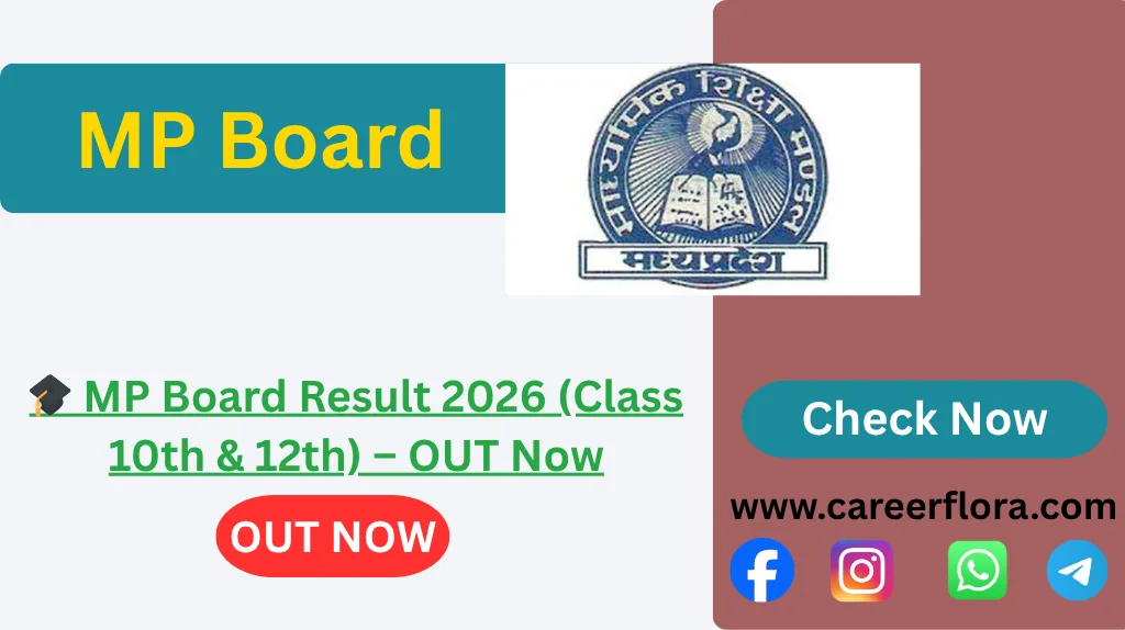 🎓 MP Board Result 2026 (Class 10th & 12th) – OUT Now