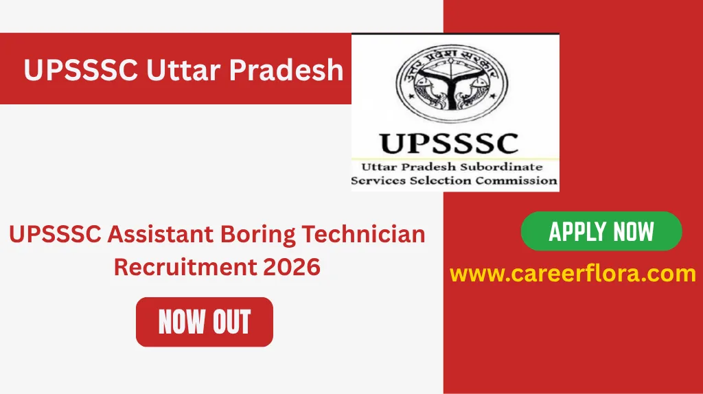 🔥 UPSSSC Assistant Boring Technician Recruitment 2026