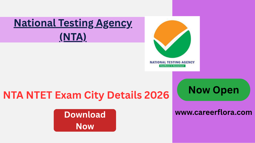 NTA NTET Exam City Details 2026 Out – Check City Slip & Exam Date