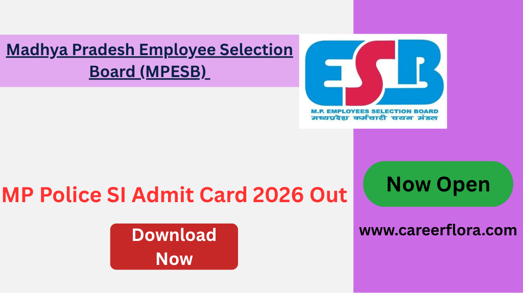 MP Police SI Admit Card 2026 Out – Download MPESB Subedar Hall Ticket