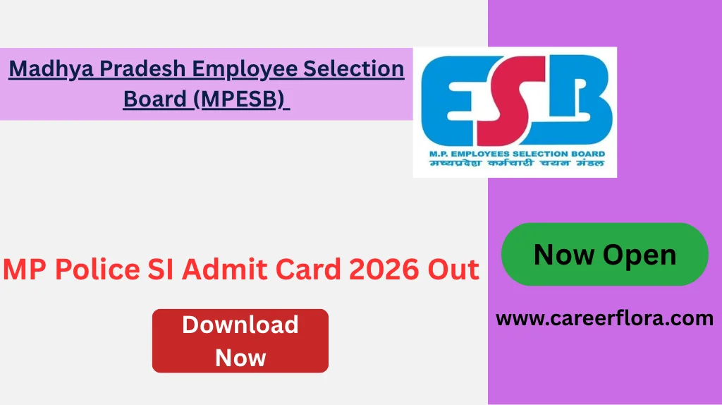 MP Police SI Admit Card 2026 Out – Download MPESB Subedar Hall Ticket