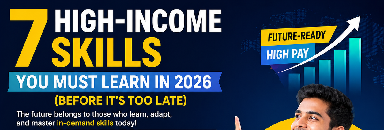 7 High-Income Skills You Must Learn in 2026 (Before It’s Too Late)