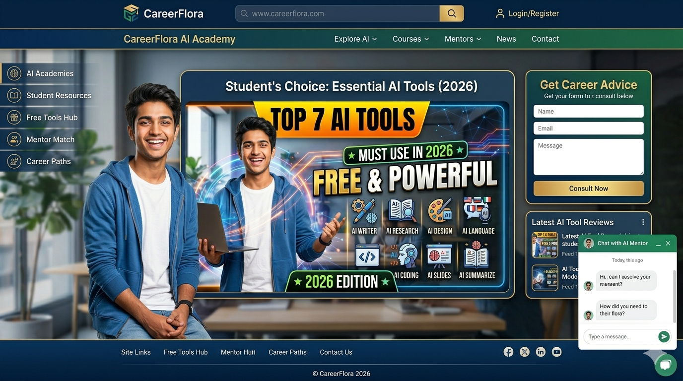 Top 7 AI Tools Every Student Must Use in 2026 (Free & Powerful)