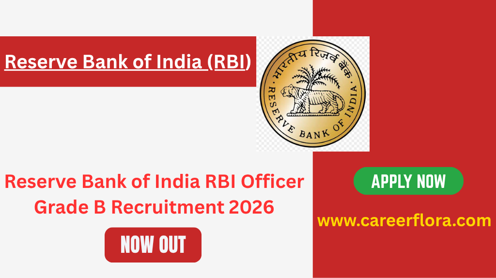 Reserve Bank of India RBI Officer Grade B Recruitment 2026