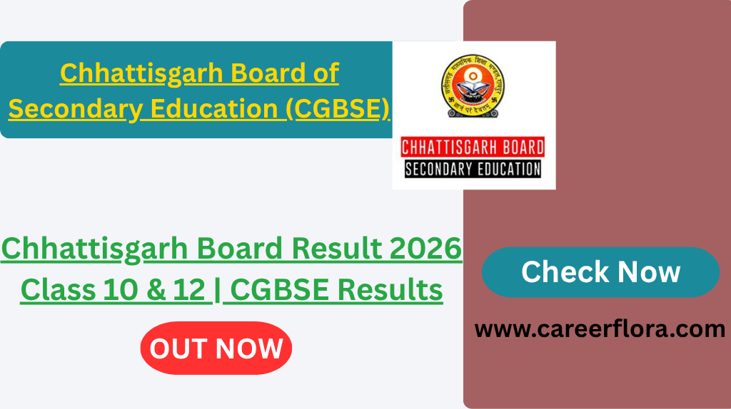 Chhattisgarh Board Result 2026 Class 10 & 12 | CGBSE Results