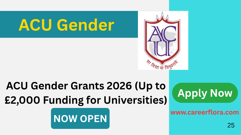 ACU Gender Grants 2026 (Up to £2,000 Funding for Universities)
