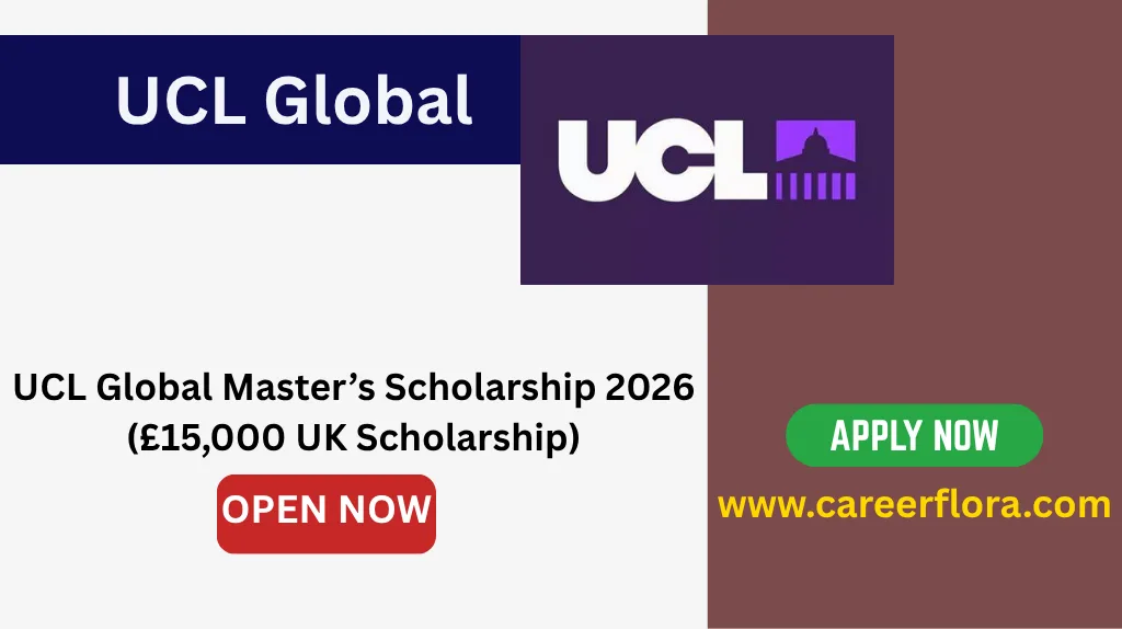 UCL Global Master’s Scholarship 2026 (£15,000 UK Scholarship)