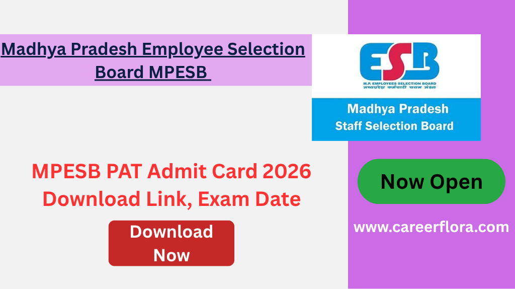 MPESB PAT Admit Card 2026 Download Link, Exam Date