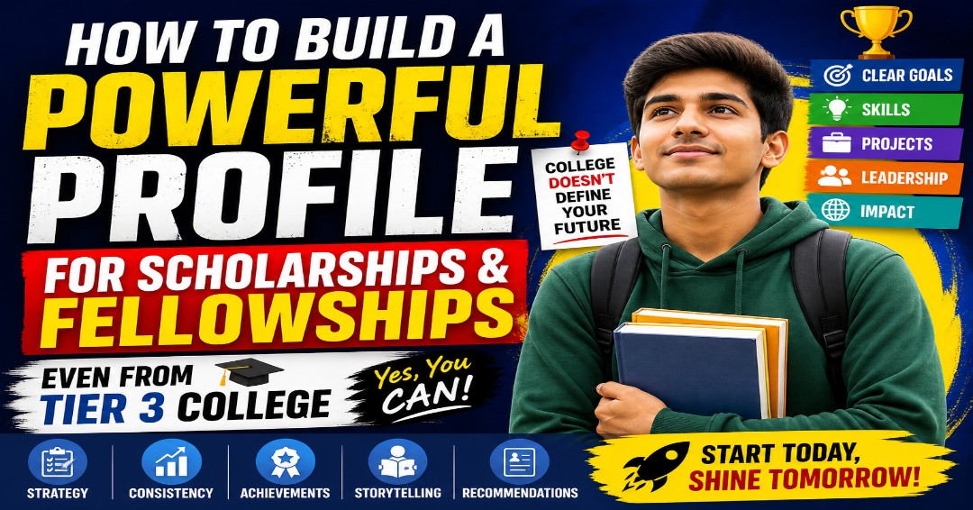 How to Build a Powerful Profile for Scholarships & Fellowships (Even from Tier 3 College)