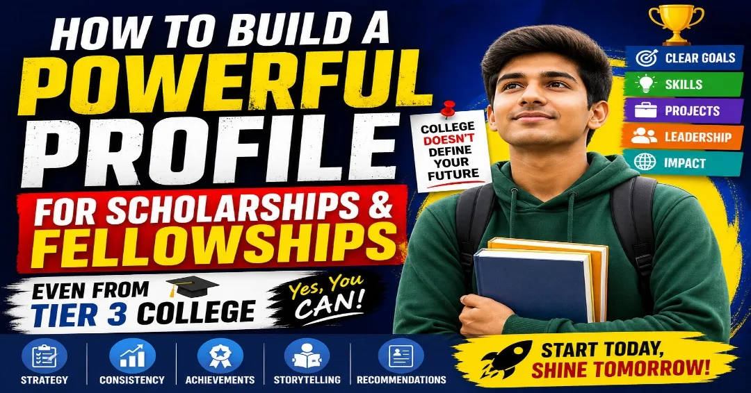How to Build a Powerful Profile for Scholarships & Fellowships (Even from Tier 3 College)