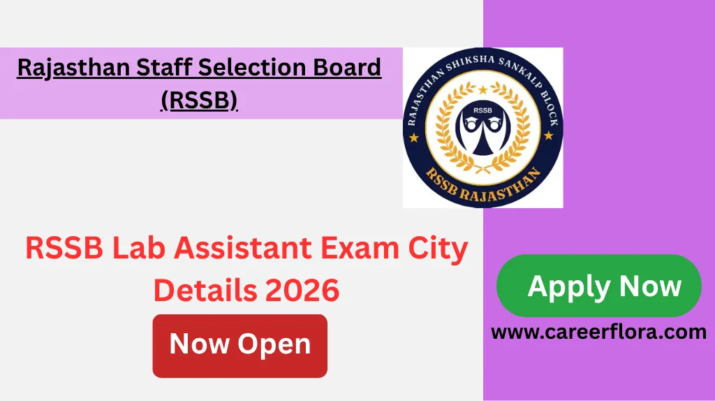 RSSB Lab Assistant Exam City Details 2026 Out – Check City Slip, Exam Date