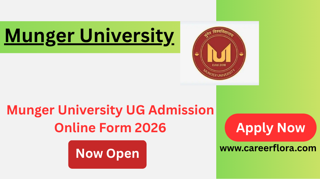 Munger University UG Admission 2026 Apply Online, BA BSc BCom Form