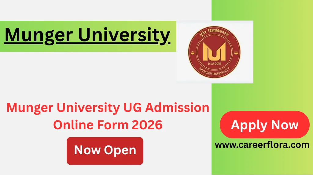Munger University UG Admission 2026 Apply Online, BA BSc BCom Form