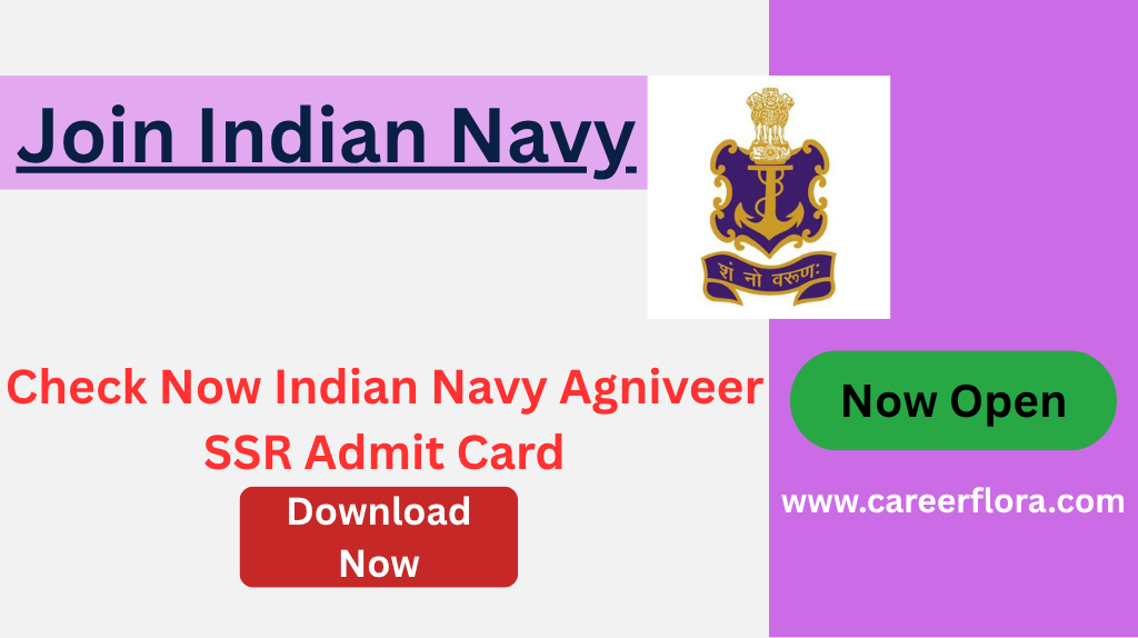 Indian Navy Agniveer SSR Admit Card Out