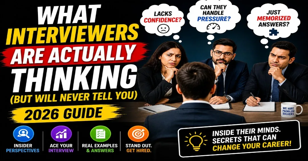 What Interviewers Are Actually Thinking (But Will Never Tell You) – 2026 Guide