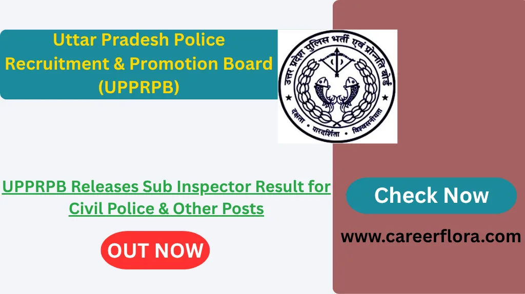 UP Police SI Result 2026 Declared, Direct Result Link Available for 4543 VacanciesUP Police SI Result 2026 Declared, Direct Result Link Available for 4543 Vacancies