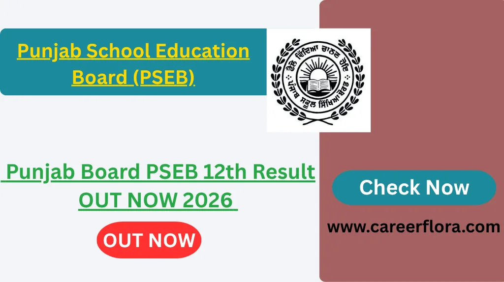 Punjab Board PSEB 12th Result OUT NOW 2026