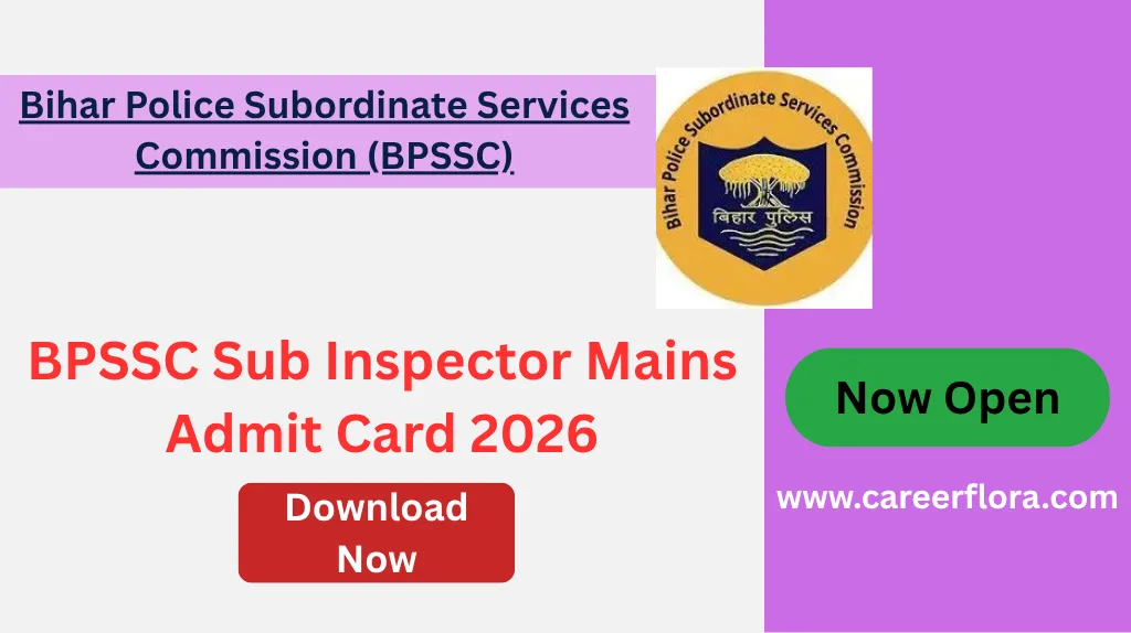 BPSSC Sub Inspector Mains Admit Card 2026