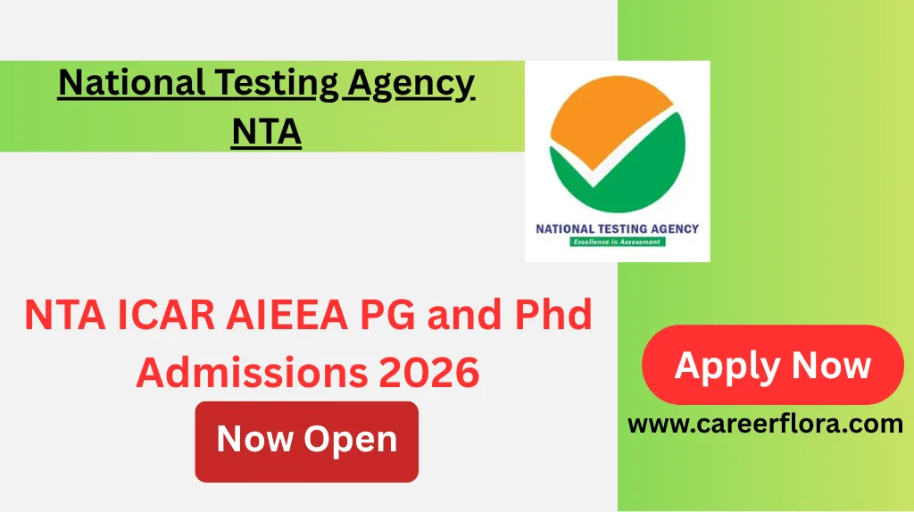 NTA ICAR AIEEA PG & PhD Admission 2026