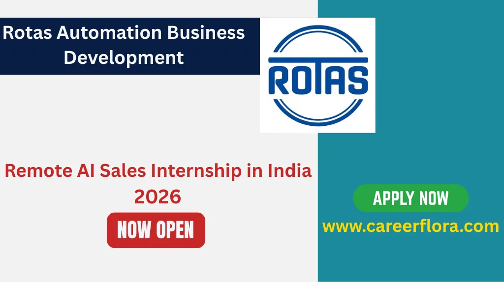 Rotas Automation Business Development Internship 2026 | Remote AI Sales Internship in India