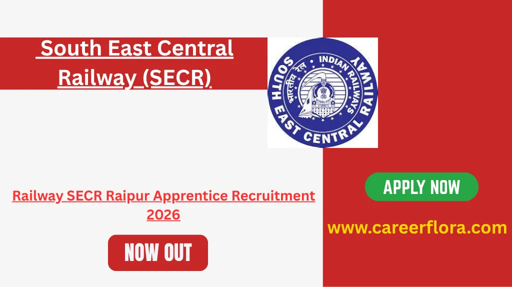 Railway SECR Raipur Apprentice Recruitment 2026 – Apply Online for ITI Apprentice Posts