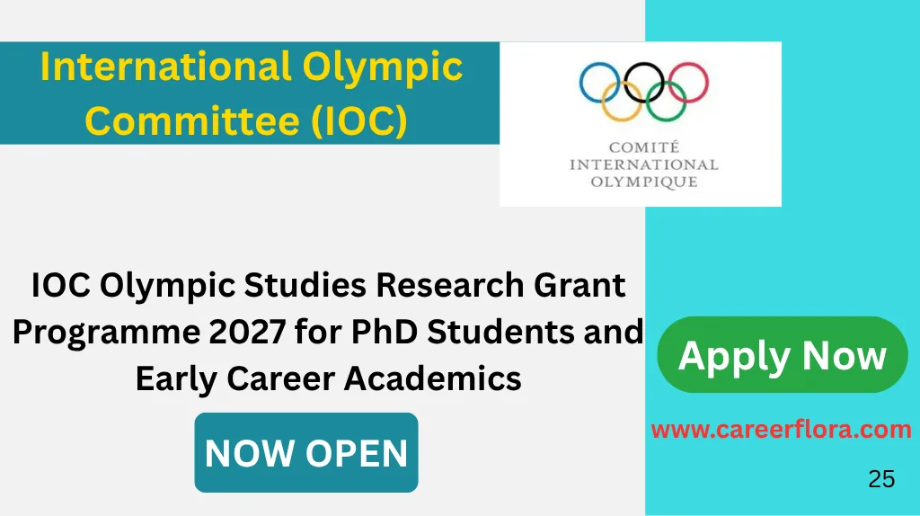 IOC Olympic Studies Research Grant Programme 2027 for PhD Students and Early Career Academics