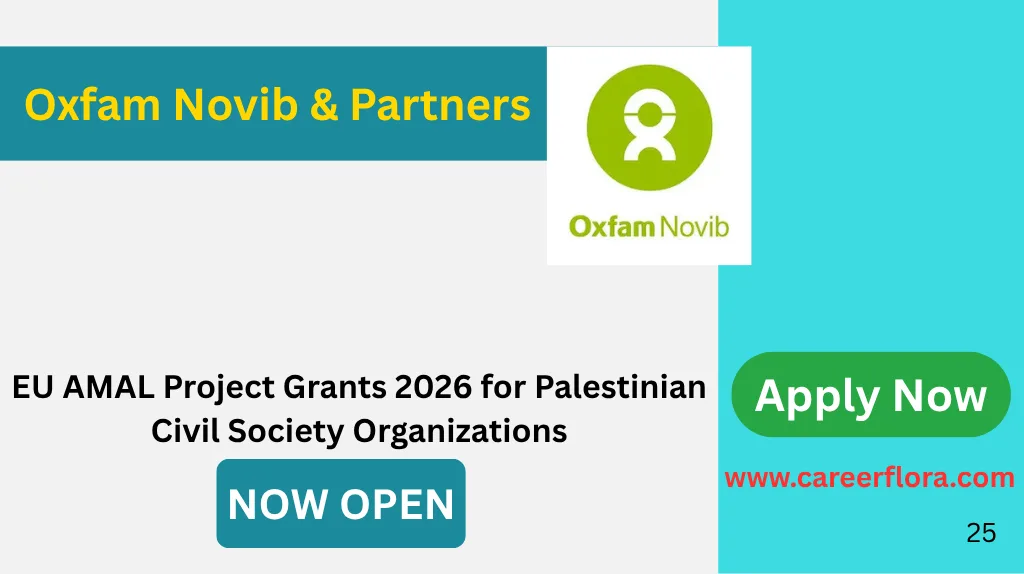 EU AMAL Project Grants 2026 for Palestinian Civil Society Organizations