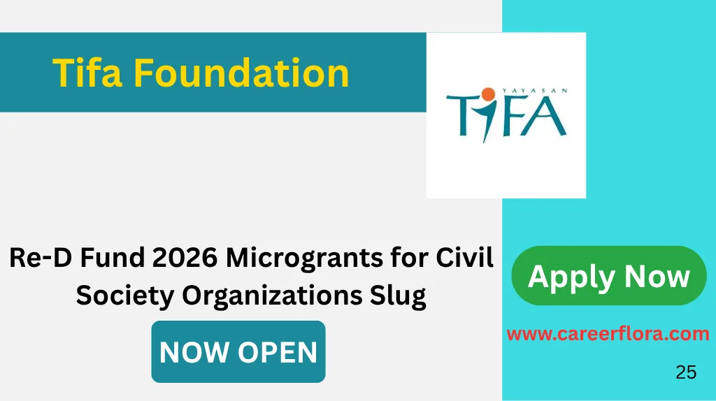 Re-D Fund 2026 Microgrants for Civil Society Organizations  Slug