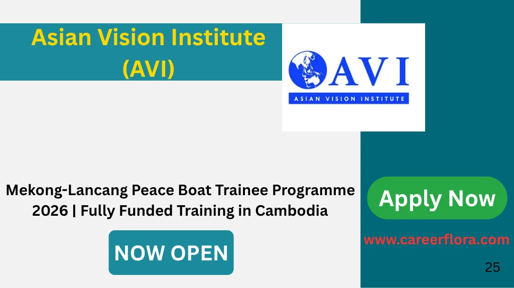 Mekong-Lancang Peace Boat Trainee Programme 2026 | Fully Funded Training in Cambodia