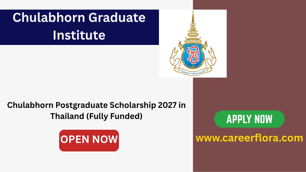 Chulabhorn Postgraduate Scholarship 2027 in Thailand (Fully Funded)