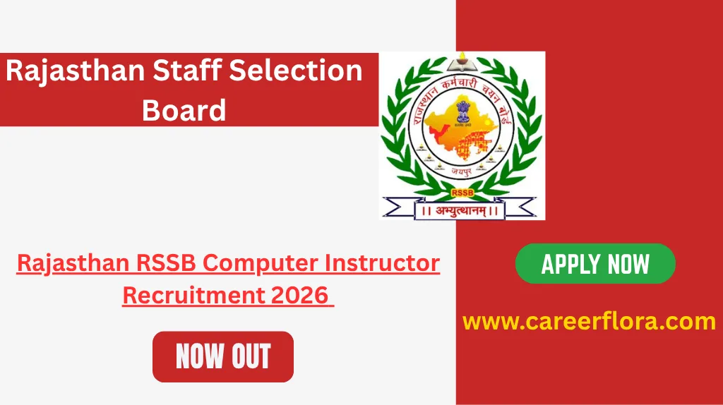Rajasthan RSSB Computer Instructor Recruitment 2026 | Apply Online for 3951 Basic & Senior Computer Instructor Posts