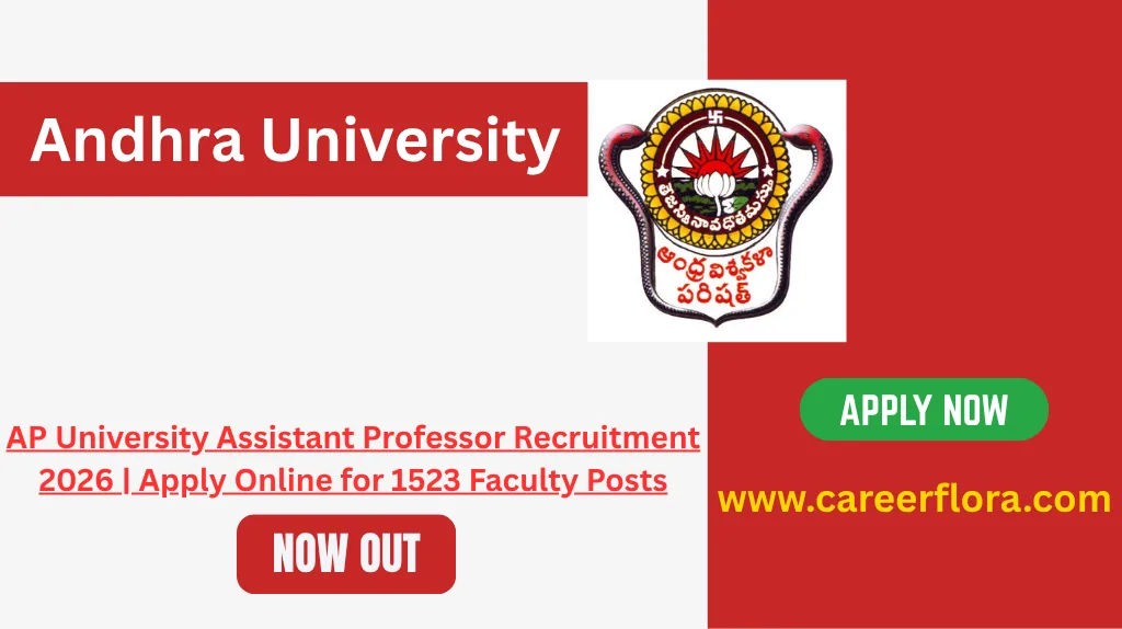AP University Assistant Professor Recruitment 2026 | Apply Online for 1523 Faculty Posts
