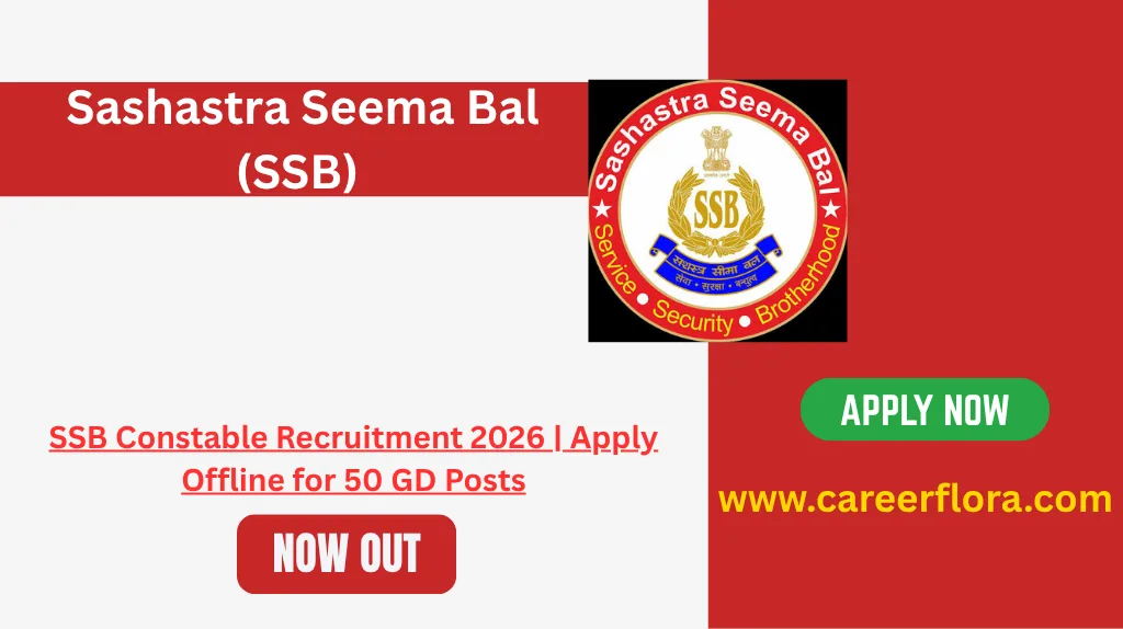 SSB Constable Recruitment 2026 | Apply Offline for 50 GD Posts