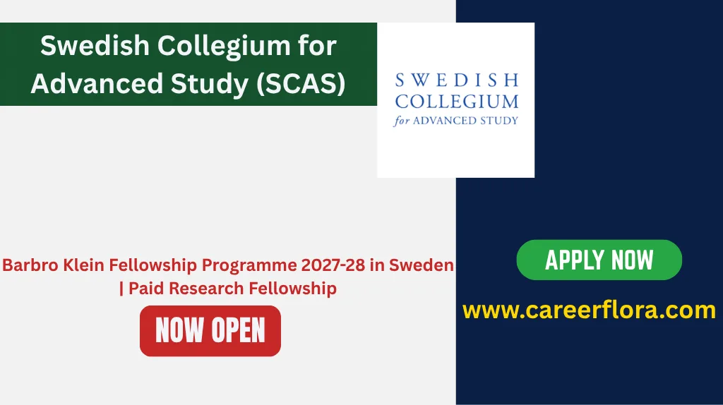 Barbro Klein Fellowship Programme 2027-28 in Sweden | Paid Research Fellowship