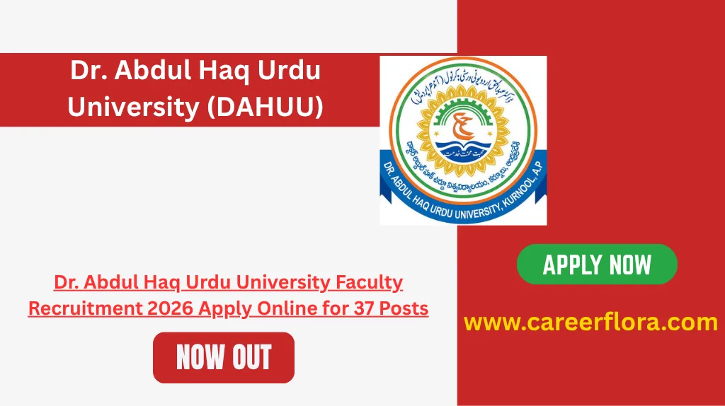 Dr. Abdul Haq Urdu University Faculty Recruitment 2026 Apply Online for 37 Posts