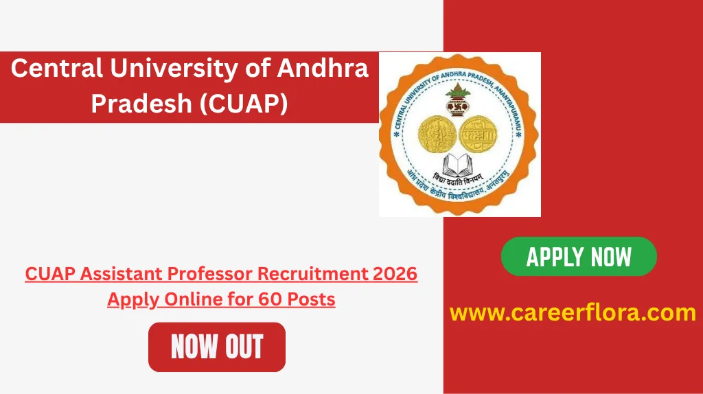 CUAP Assistant Professor Recruitment 2026 Apply Online for 60 Posts