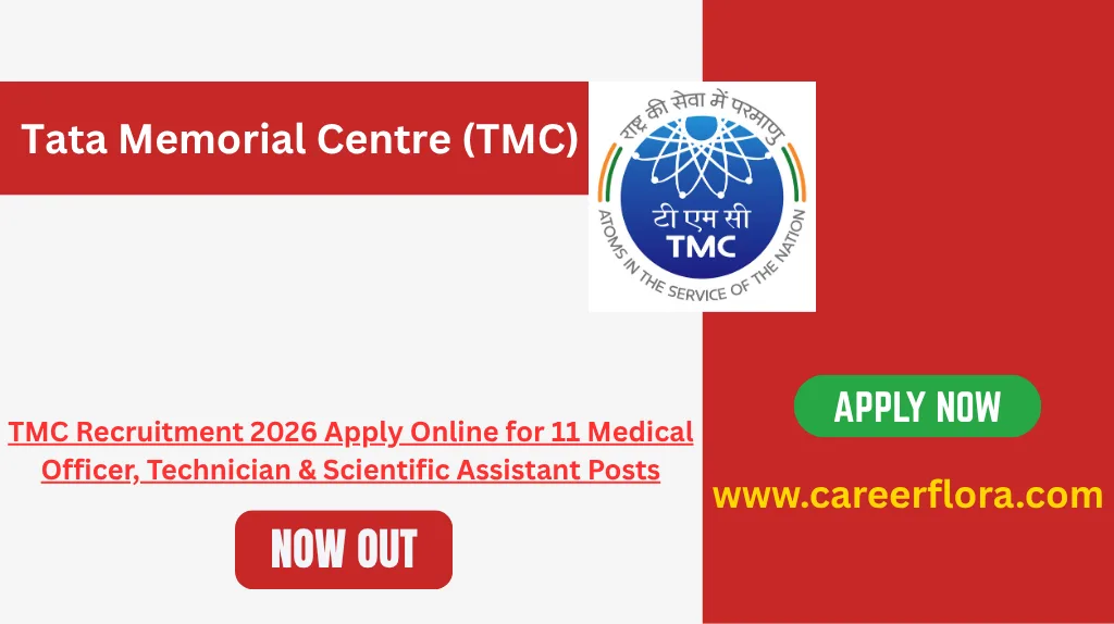 TMC Recruitment 2026 Apply Online for 11 Medical Officer, Technician & Scientific Assistant Posts