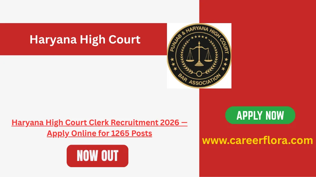 Haryana High Court Clerk Recruitment 2026 — Apply Online for 1265 Posts