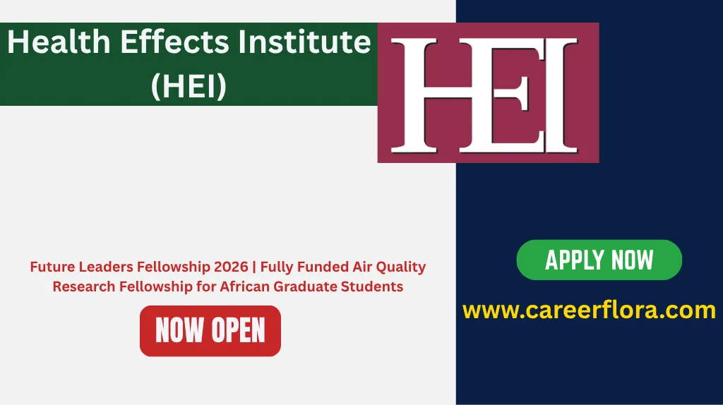 Future Leaders Fellowship 2026 | Fully Funded Air Quality Research Fellowship for African Graduate Students