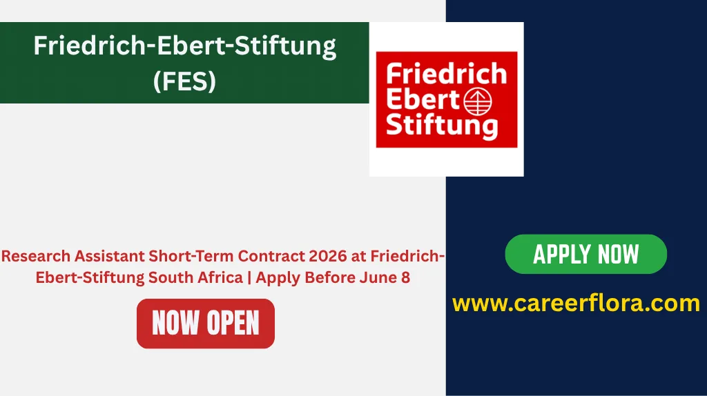 Research Assistant Short-Term Contract 2026 at Friedrich-Ebert-Stiftung South Africa | Apply Before June 8