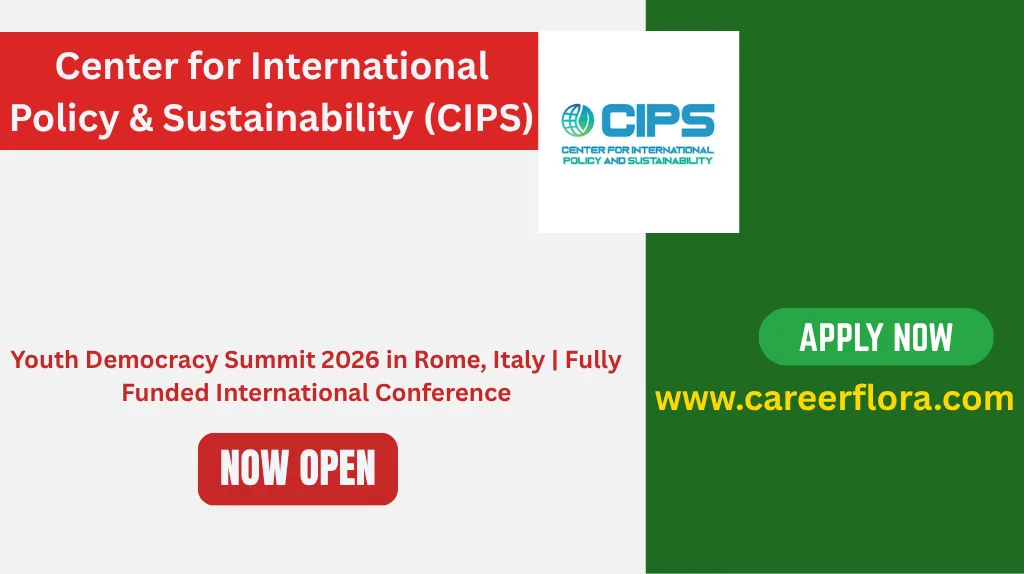 Youth Democracy Summit 2026 in Rome, Italy | Fully Funded International Conference